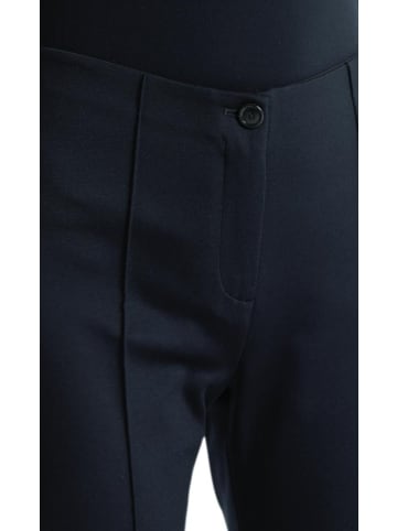 MARC CAIN Stretch-Hose mit Biesen in Blau