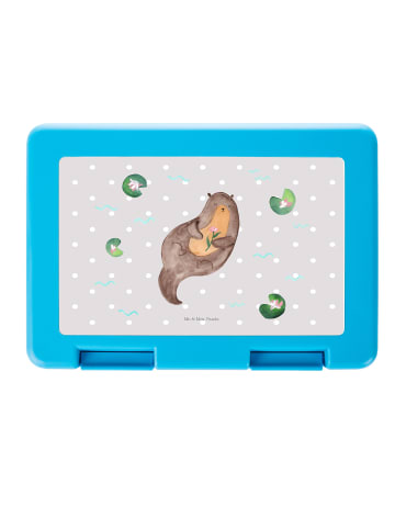 Mr. & Mrs. Panda Brotzeitdose Otter Seerose ohne Spruch in Grau Pastell