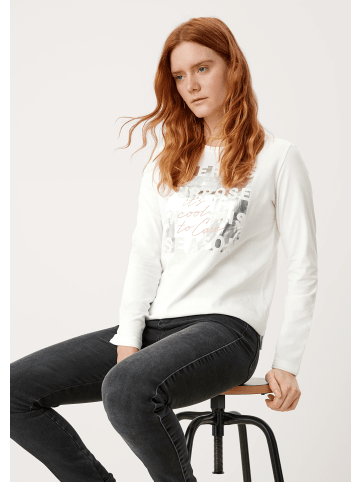 s.Oliver T-Shirt langarm in Creme