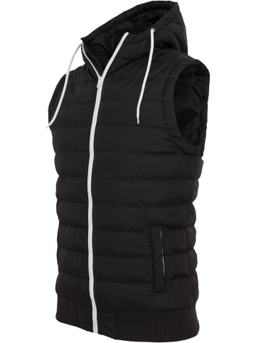 Urban Classics Urban Classics Herren Small Bubble Hooded Vest in blk/wht