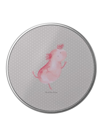 Mr. & Mrs. Panda Kaffeedose Axolotl Tanzen ohne Spruch in Grau Pastell