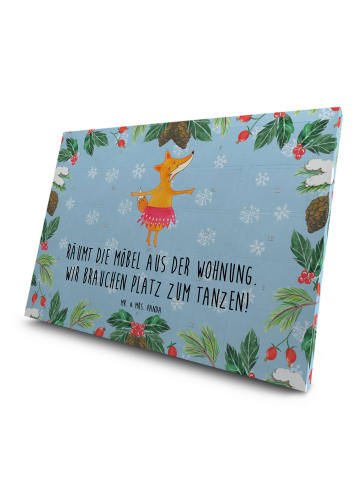 Mr. & Mrs. Panda Tee Adventskalender Fuchs Ballerina mit Spruch in Eisblau