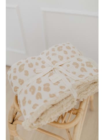 leevje Große Tagesdecke leoprint & cappuccino' zum Wenden in beige