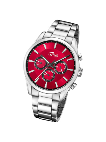 Lotus Chronograph-Armbanduhr Lotus Classic silber groß (ca. 42mm)