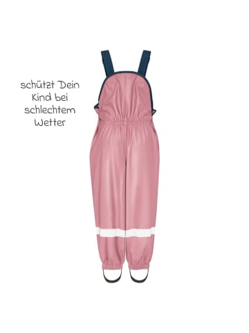 Playshoes Regen-Latzhose - Rosa in rosa