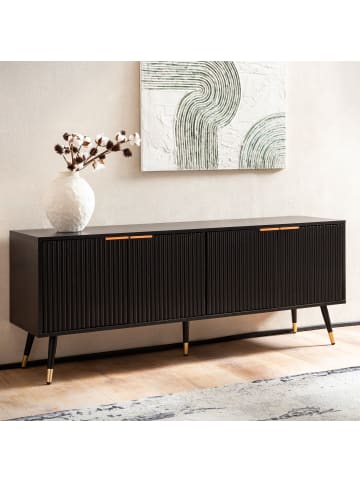 KADIMA DESIGN Lowboard mit Eiche-Dekor 150x60x39 cm TV-Kommode Modern,