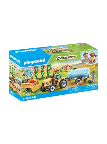 Playmobil Spielfigur Set Country Traktor mit Anhänger und Wassertank, 4-10 Jahre