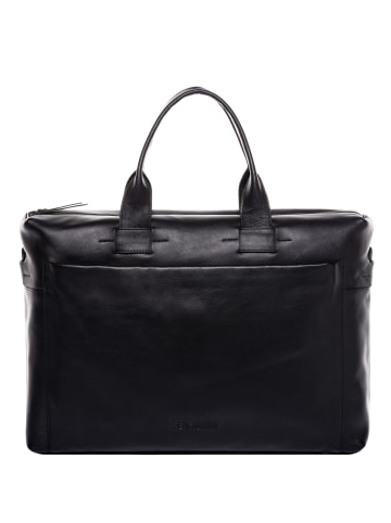 FEYNSINN Leder-Laptoptasche 15" Leder Businesstasche Unisex TROY in schwarz