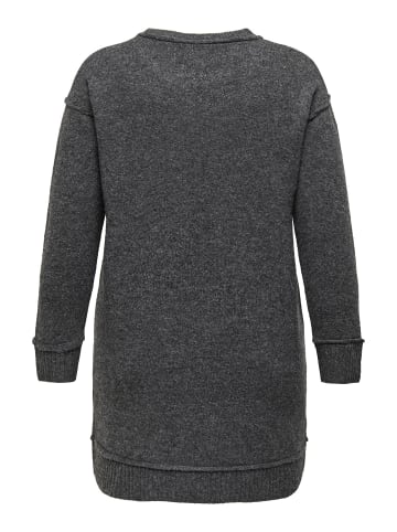 ONLY Carmakoma Strickkleid in Medium Grey Melange