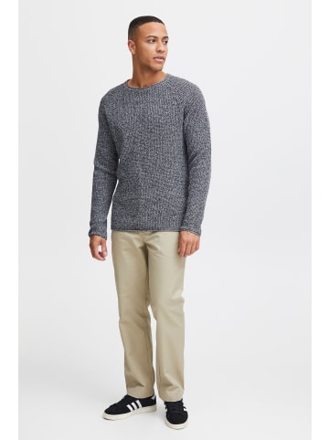 !SOLID Strickpullover SDKotchap 21301069-ME  Melierter Strickpullover mit Rollkanten in Grau