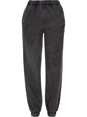 Urban Classics Urban Classics Damen Ladies High Waist Stone Washed Sweat Pants in black