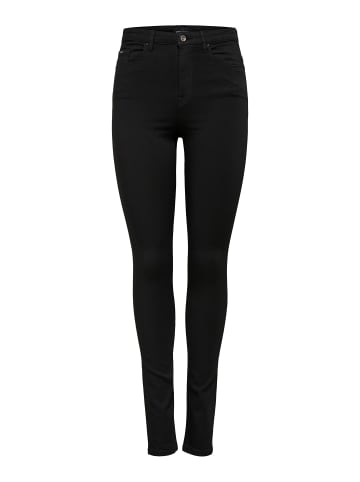 ONLY Skinny Fit Jeans High Waist Stretch Denim 5-Pocket Hose ONLFOREVER in Schwarz
