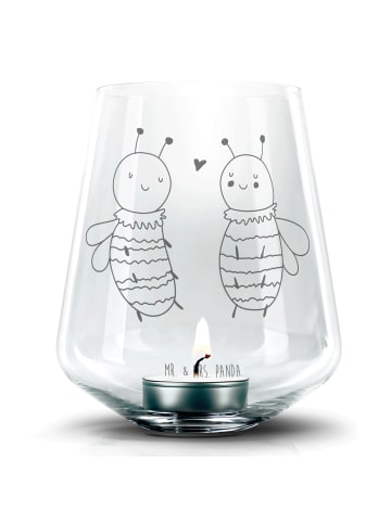 Mr. & Mrs. Panda Windlicht Biene Verliebt ohne Spruch in Transparent