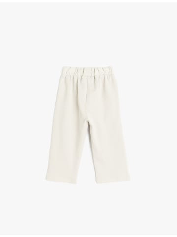 KOTON SWEAT BOTTOMS in Ekru