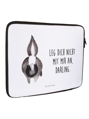 Mr. & Mrs. Panda Notebook Tasche Stinktier Angriff mit Spruch in Weiß