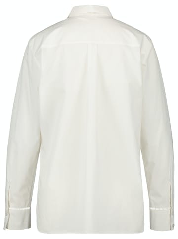 Gerry Weber Elegante Schluppenbluse aus nachhaltiger Baumwolle in Weiß