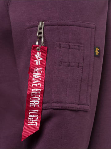 Alpha Industries Kapuzenpullover in lila - 0013
