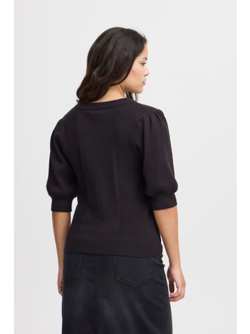 ICHI Strickpullover IHBOSTON SS 20121503 moderner Strickpullover in schwarz