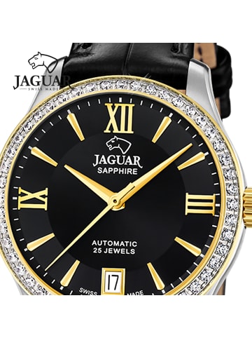 Jaguar Analog-Armbanduhr Jaguar Heritage schwarz mittel (ca. 34mm)