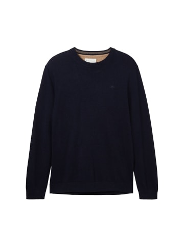 Tom Tailor Pullover BASIC CREWNECK in Blau