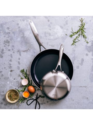 GREENPAN Pfannen-Set Geneva 20+28cm in silber