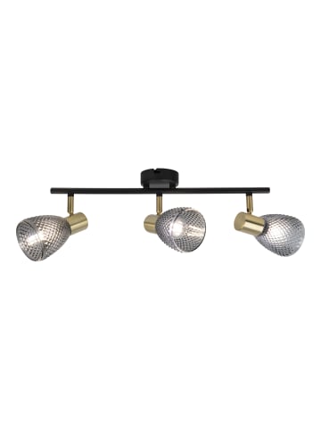 näve Deckenleuchte "LINDITA" in schwarz - (L)53.5 cm x (B)8.5 cm x (H)19 cm