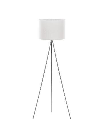 Beliani Stehleuchten VISTULA in Weiß/Silber - (W) 55 x (H) 148 x (L) 55 cm