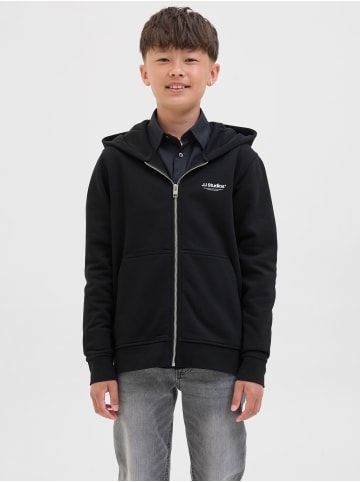 JACK & JONES Junior Kapuzensweatjacke JJESOHO SWEAT ZIP HOOD JNR in black
