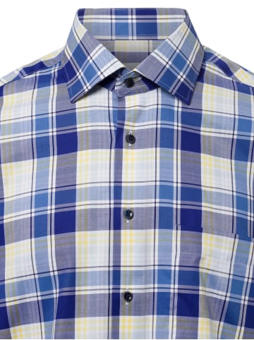 Eterna Hemd in blau gelb