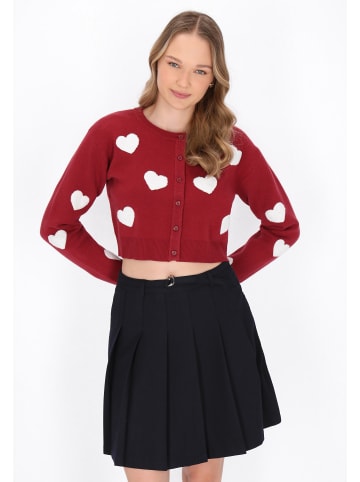 myMo Cardigan in wine red
