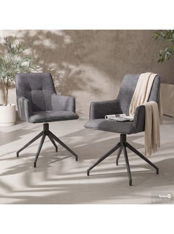 home24 Gartenstuhl Mavi Aqua Protect in Dunkelgrau