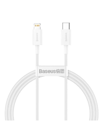 Baseus Superior Cable USB Typ C -Lightning Power Delivery 20 W 1 m in Weiß