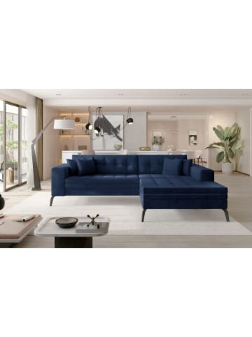 MF Design Sokka Recamiere Rechts in Navyblau -  (L) 292 x (B) 292 x (H) 84 cm