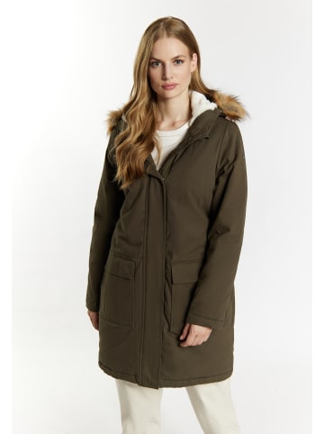 DreiMaster Damen Winterparka in Dunkeloliv