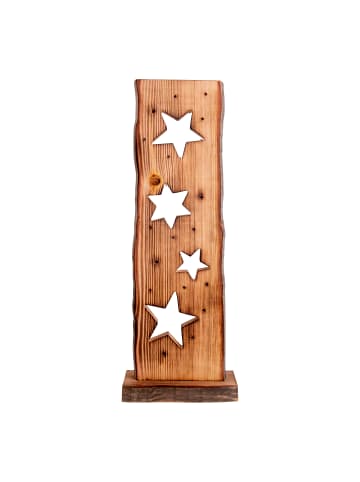 näve LED Weihnachtsartikel "STERNE" in natur - (L)22 cm x (B)11 cm x (H)60 cm