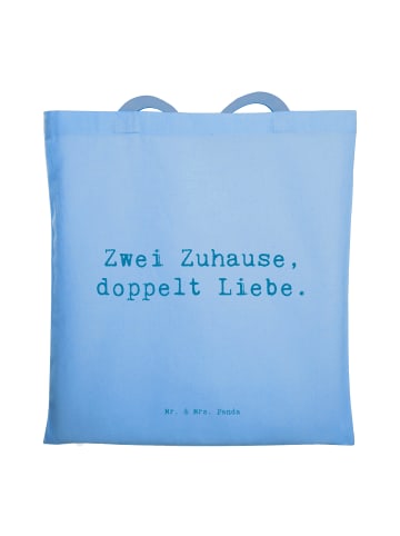 Mr. & Mrs. Panda Schultasche Spruch Trennung von den Eltern mit ... in Sky Blue