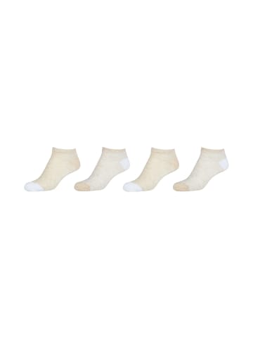 camano Sneakersocken 4er Pack silky touch in Weiß