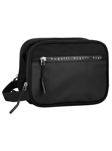 Bugatti Kulturtasche BLANC DELIGHT Kunstfaser in schwarz