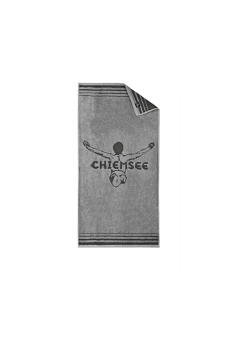 Chiemsee Jacquard Handtuch-Set Miami 4-teilig in Grau und Silber