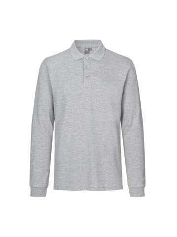 IDENTITY Polo Shirt stretch in Grau meliert