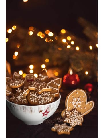 Seltmann Weiden 6er Set Schüssel Life Christmas ø 15,5 cm weiß-braun in weiß-braun