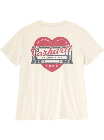 CARHARTT  Shirt "Irvine Relaxed Heritage Heart T-Shirt" in Weiß