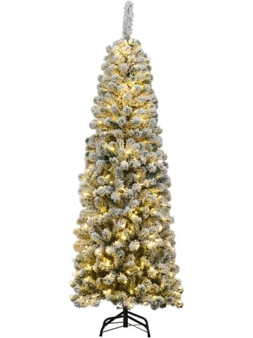 COSTWAY Künstlicher Weihnachtsbaum LED in Grün