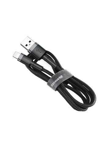 Wisam Baseus QC3.0 2.4A Schnell-Ladekabel Lightning Kabel 2,4A 1m schwarz