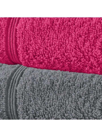 Erwin Müller Frottier Frottier-Set 6-teilig Heidelberg in pink-anthrazit