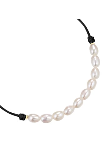 Glanzstücke München Armband aus Edelstahl mit Süßwasser-Zuchtperle in gelbgold