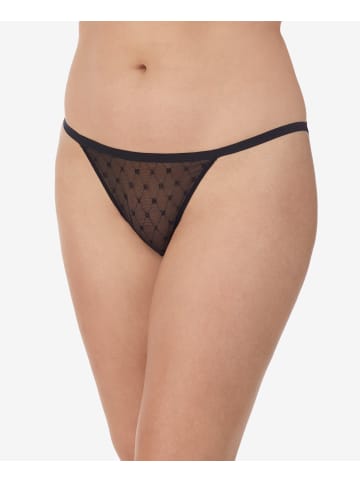 DKNY Slip Monogramm Mesh in schwarz