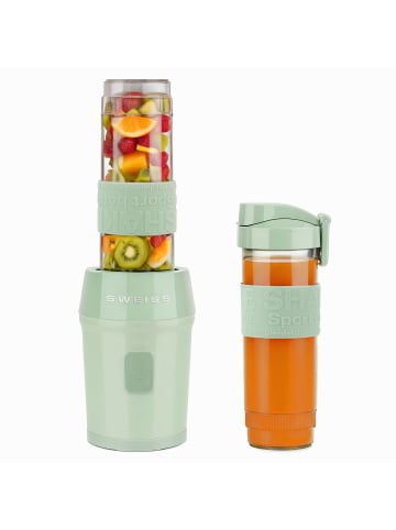 SWEISS Mini-Blender, Smoothie-Maker MOOV7, 570 ml, 300 W, Grün