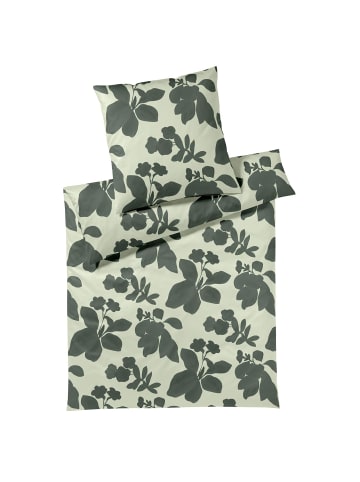 Elegante Bettwäsche Shadows in forest green