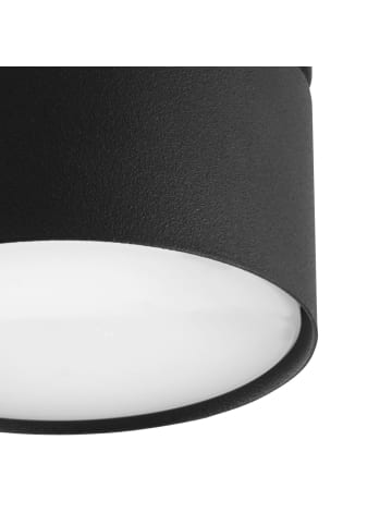 Licht-Erlebnisse Deckenlampe Ø 8 x (H)7.5 cm in Schwarz